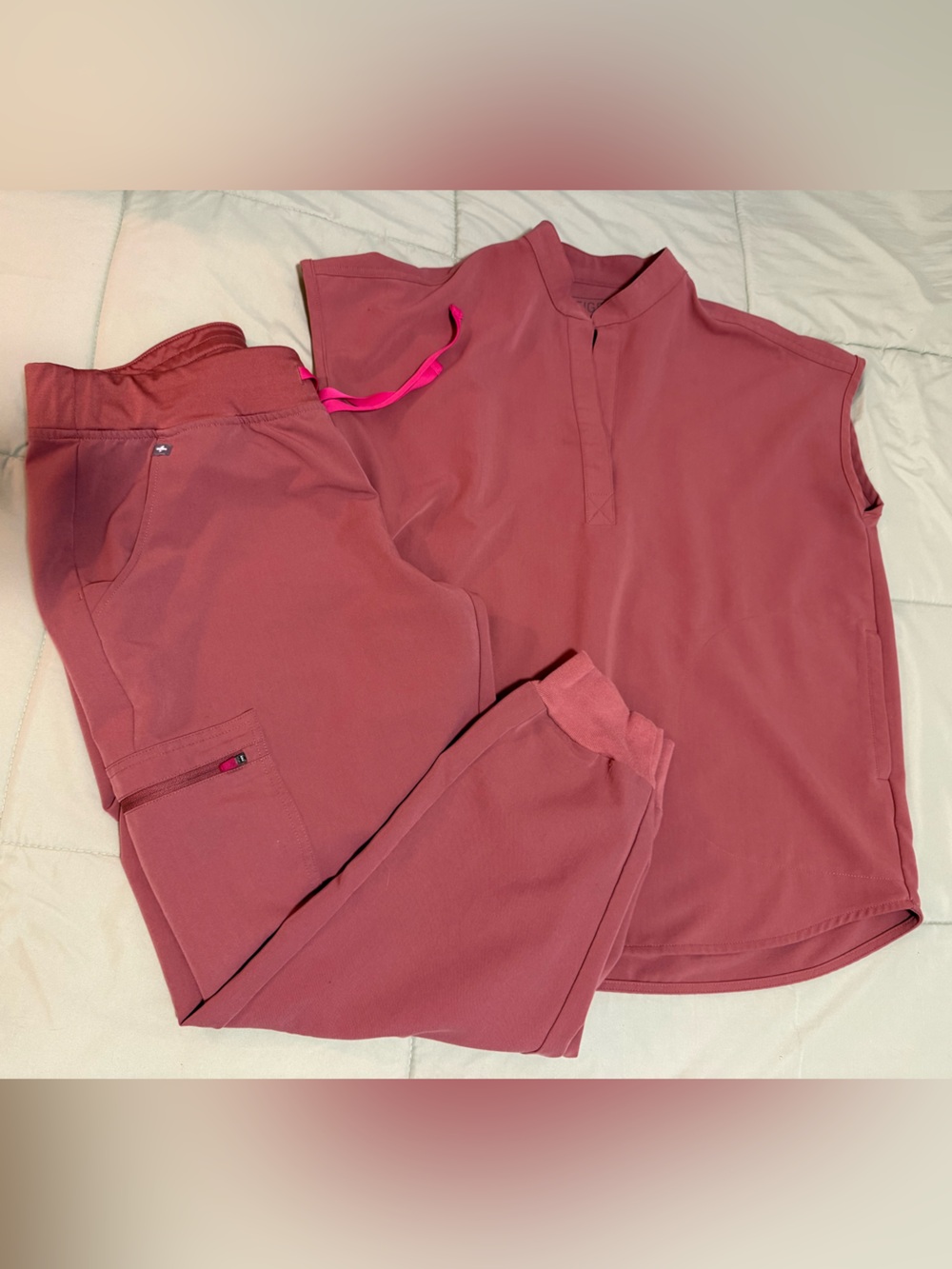 Figs Technical Collection Shirt in Rose Mauve